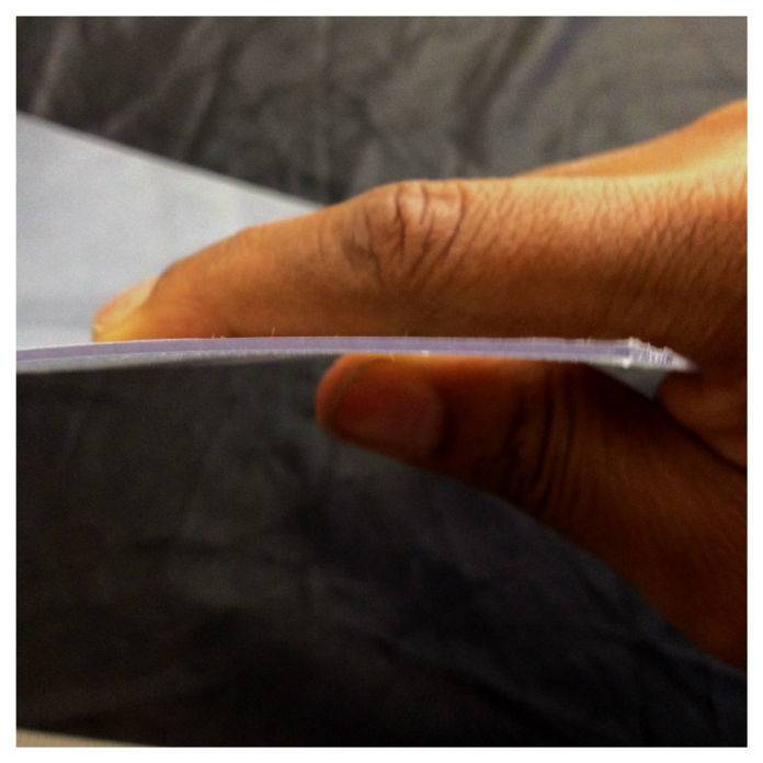 Clear Polyester Sheet- .040 X 7.6" (194 mm) X 11" (279 mm) Discontinued