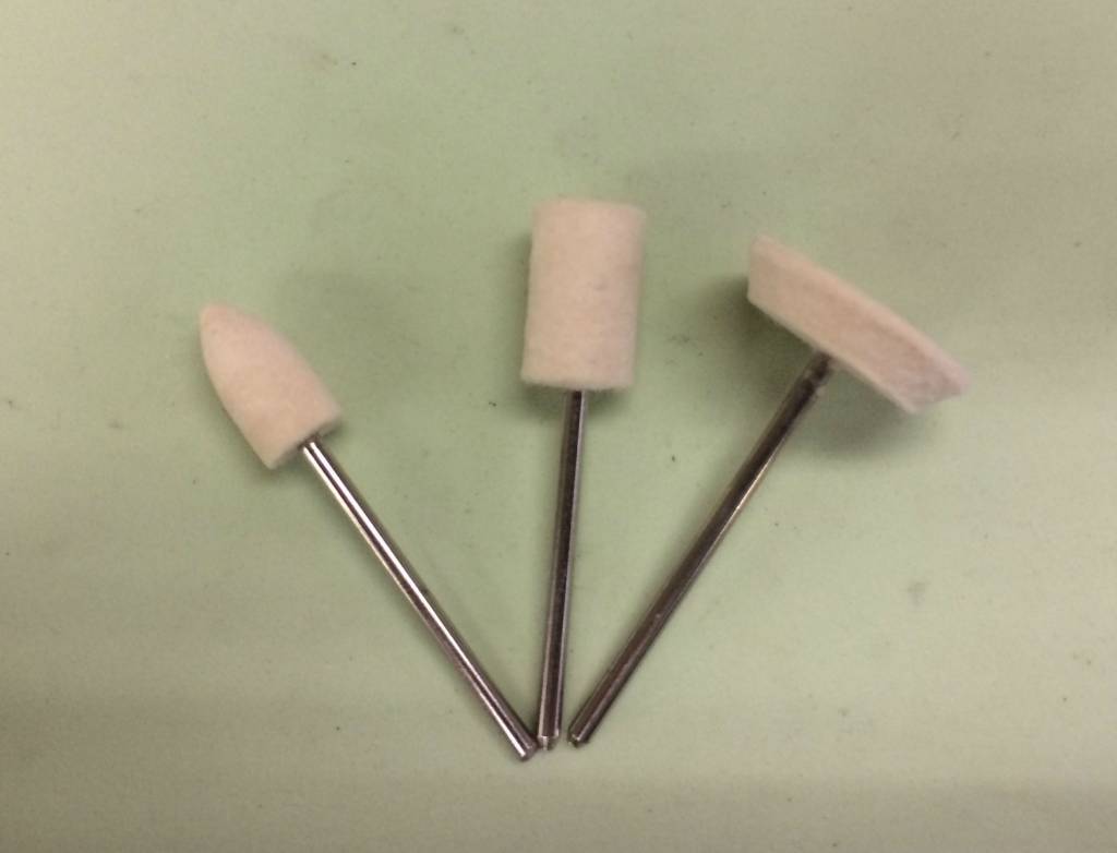 Bobinas de fieltro (juego de 3) Vástago de 3/32"