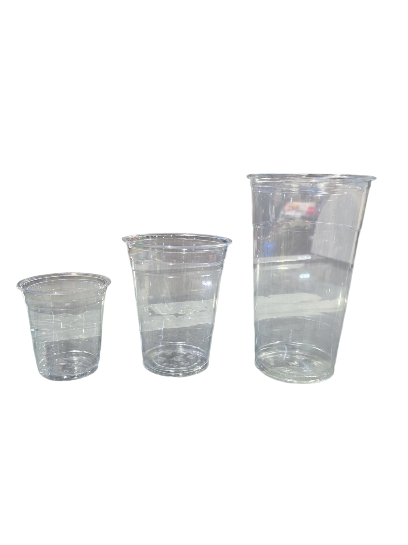 1 2 oz clear plastic cups MyCafe Plastic Water Cup 7oz Clear (Pack of 50) MYC10282