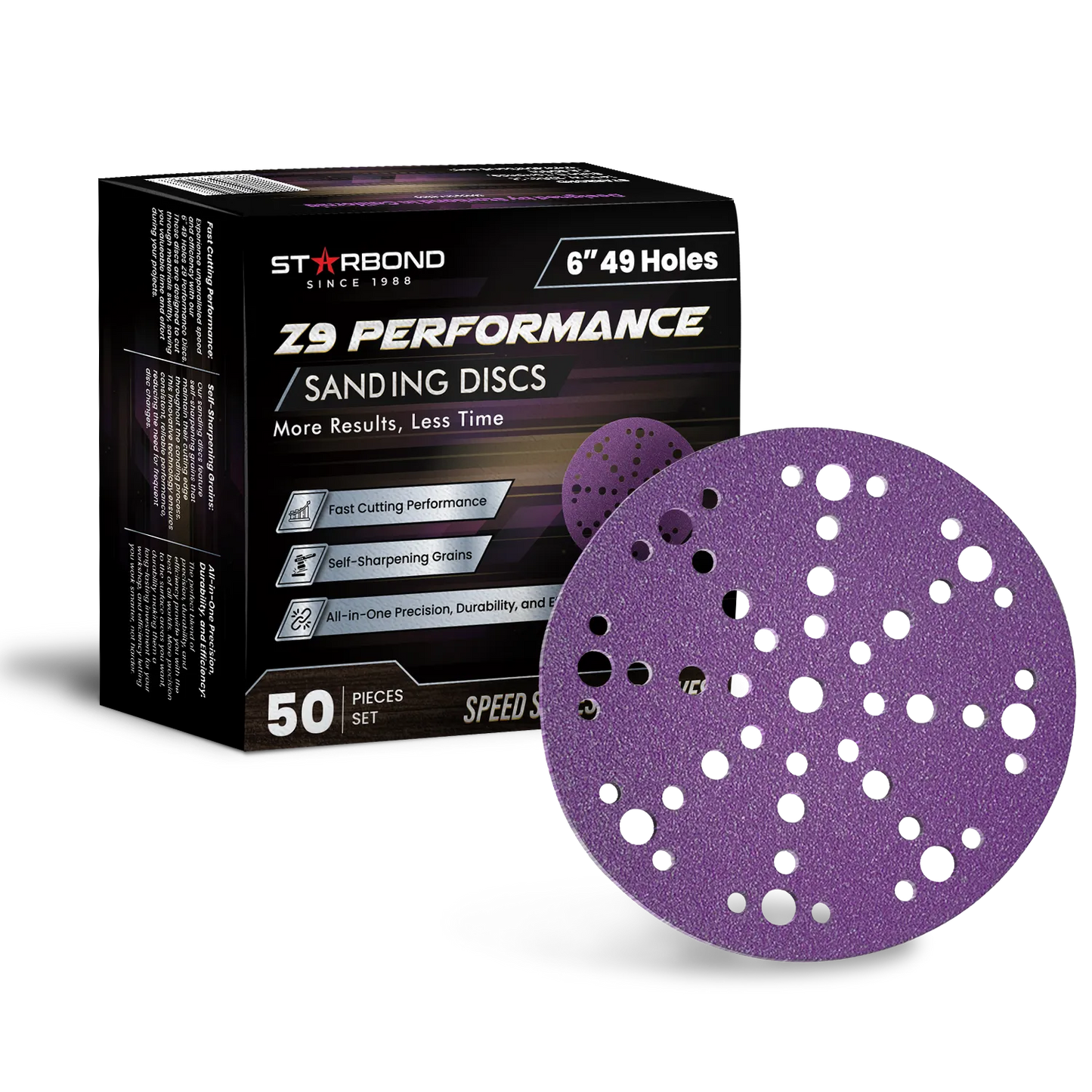 6" Z9 Sanding Discs (Festool Compatible) | Multi-Grit, 50-Pack