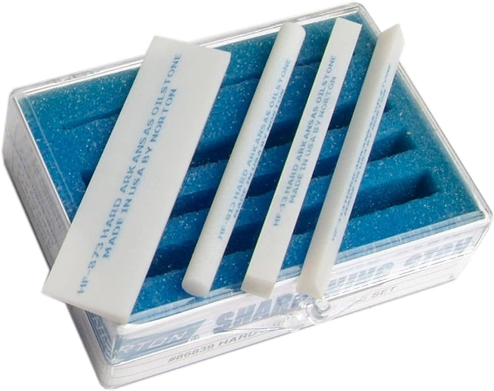 Hard Arkansas Set of 5 Sharpening Stones - The Compleat Sculptor