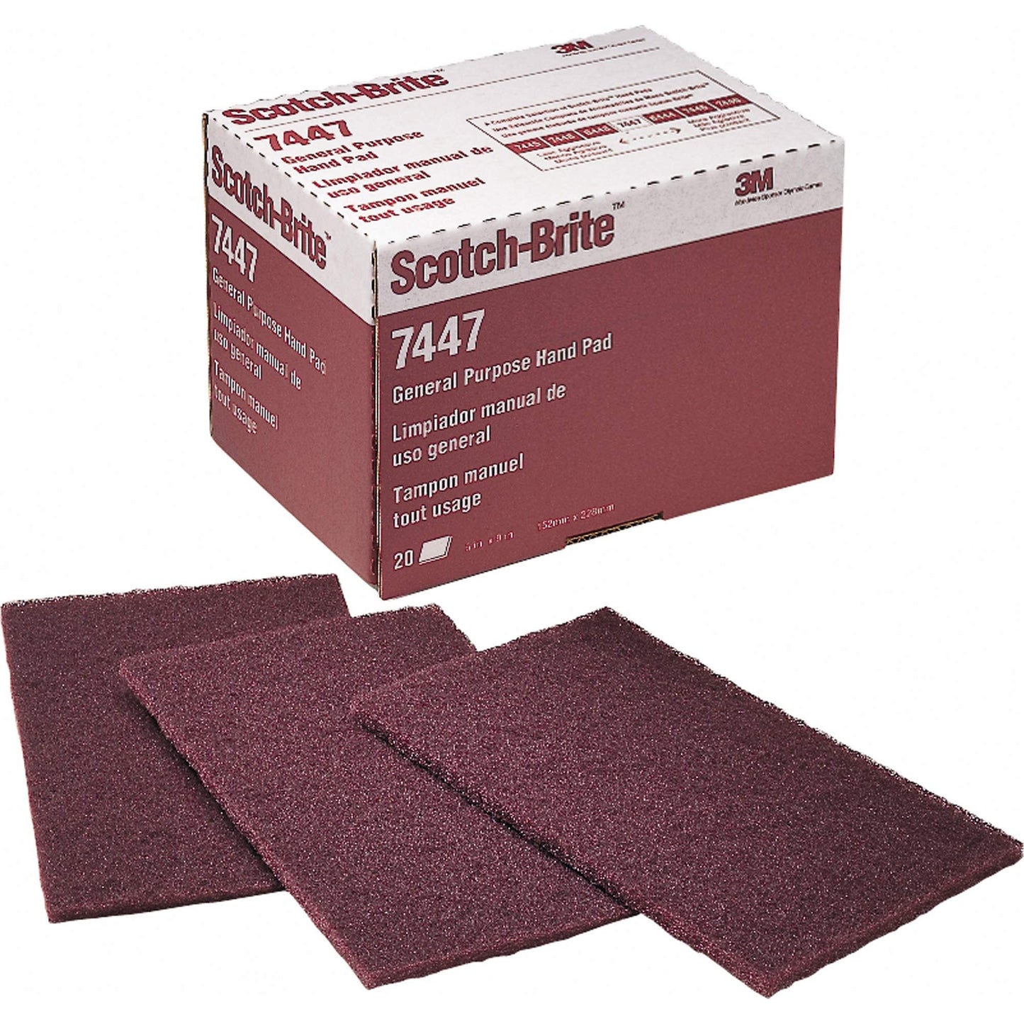 Pad Tangan Scotch Brite Tujuan Umum Maroon 7447