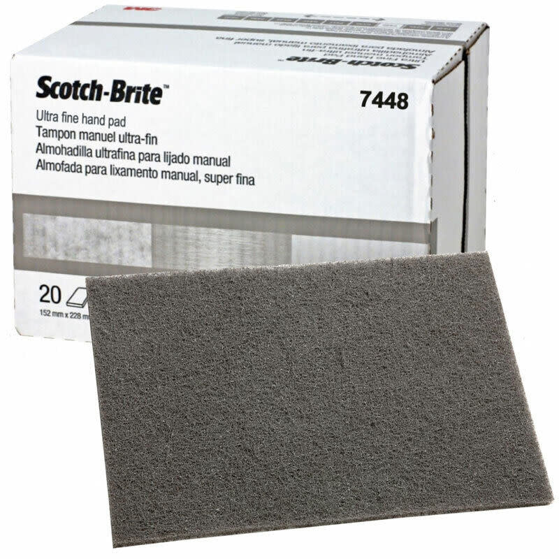 Almohadilla de mano gris ultrafina Scotch Brite 7448