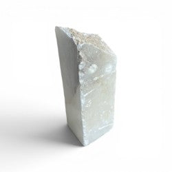Mario's Italian White Translucent Alabaster Cut Block 2lb 2x2x6.5