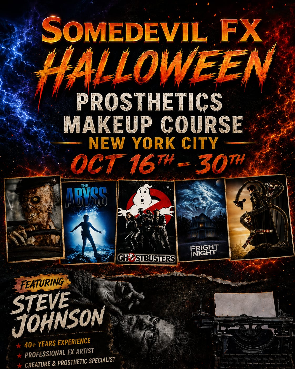 261016 13 Day Creature Makeup and Denture Workshop - SomeDevil FX Workshops October 16-30