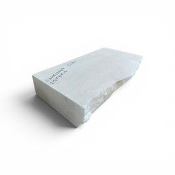 Mario's Italian White Translucent Alabaster Cut Block 26lb 2x11x16.5
