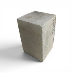 Mario's Italian White Translucent Alabaster Cut Block 9lb 4x4x6.5