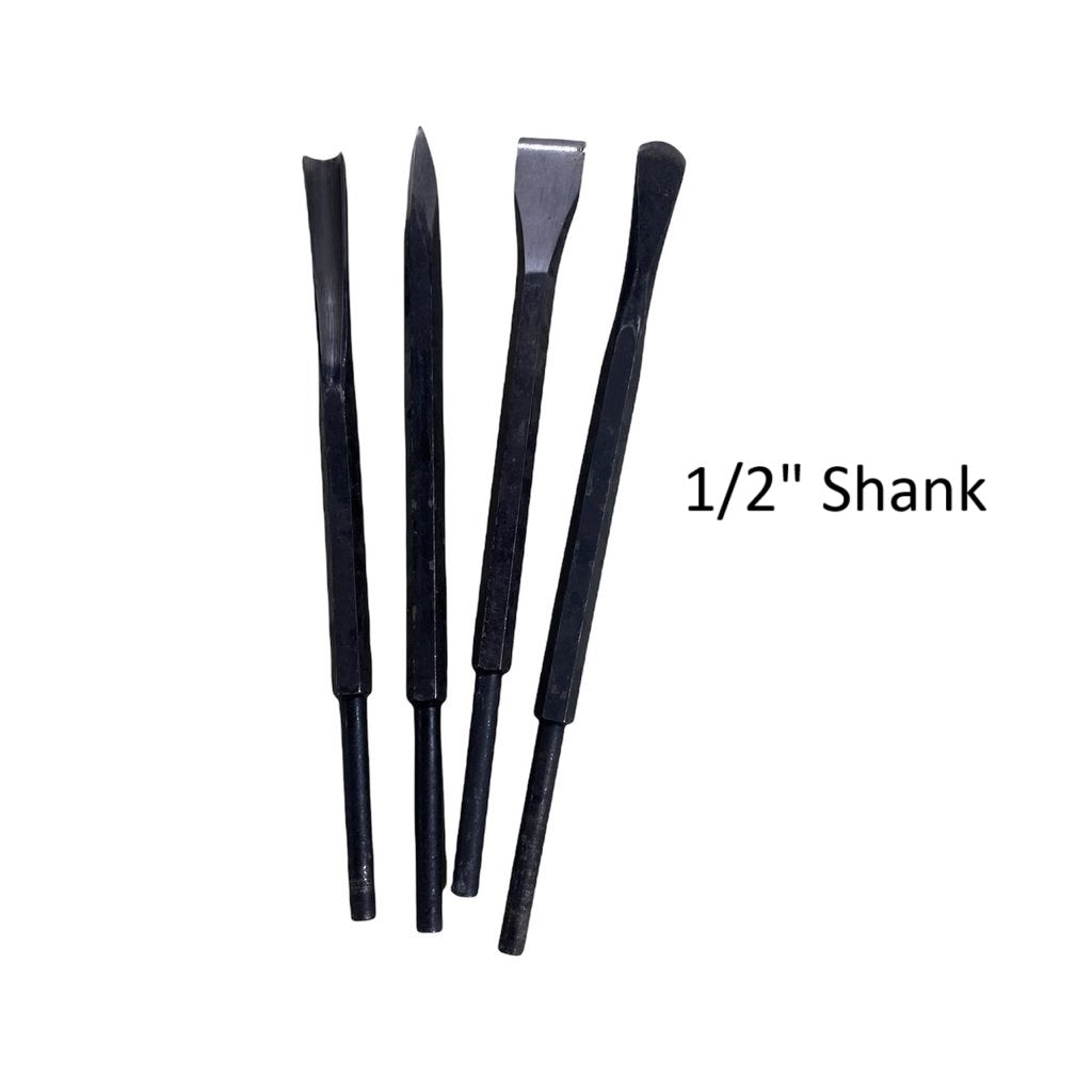 Pneumatic Chisels 1/2" Shank (Type Trow {B & D up to 1"} Cuturi A-B-U-V-T-S-R Hammers)