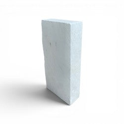 Mario's Italian White Translucent Alabaster Cut Block 22lb 2.5x8x14