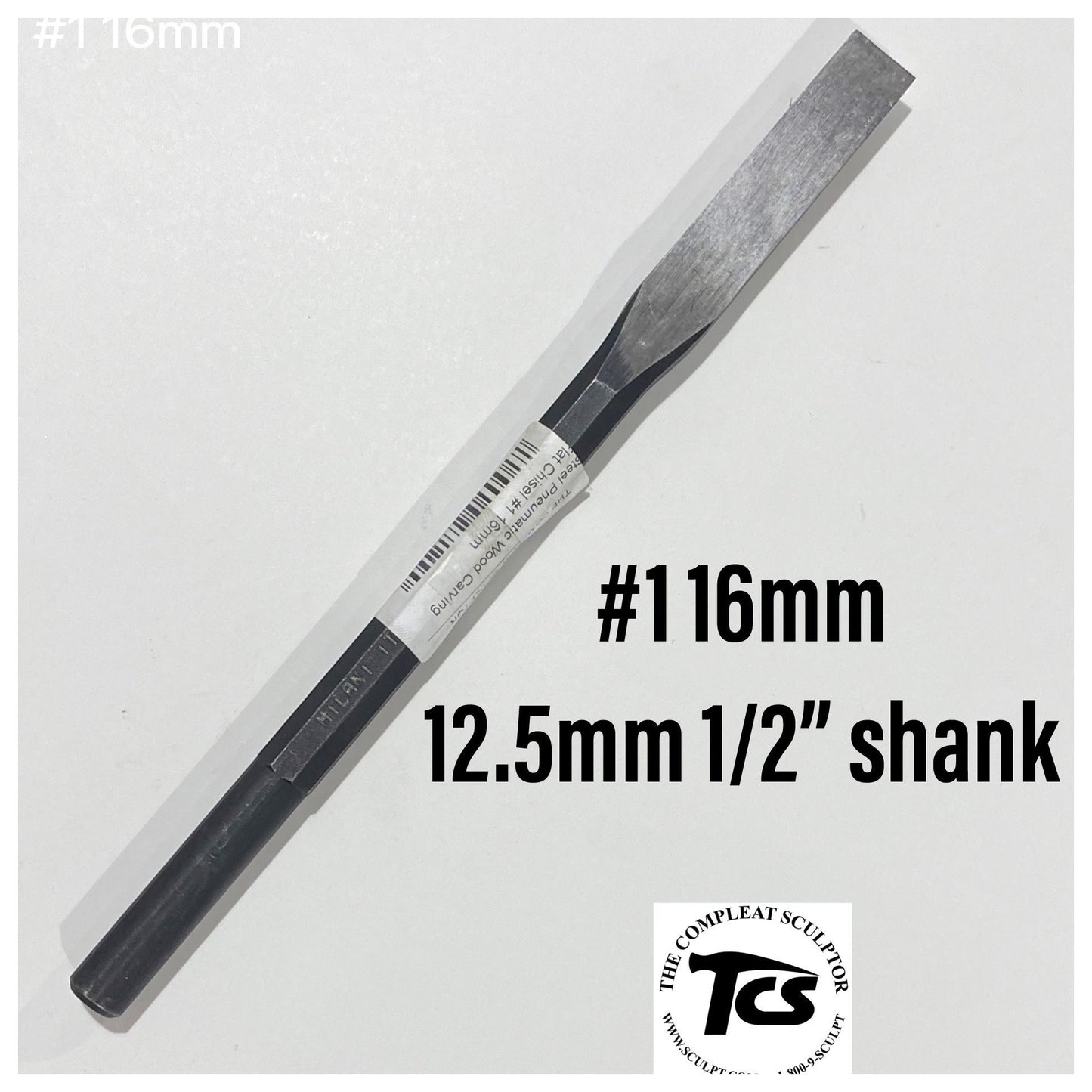 Steel Pneumatic Wood Carving Flat Chisels #1 – The Compleat Sculptor, Inc