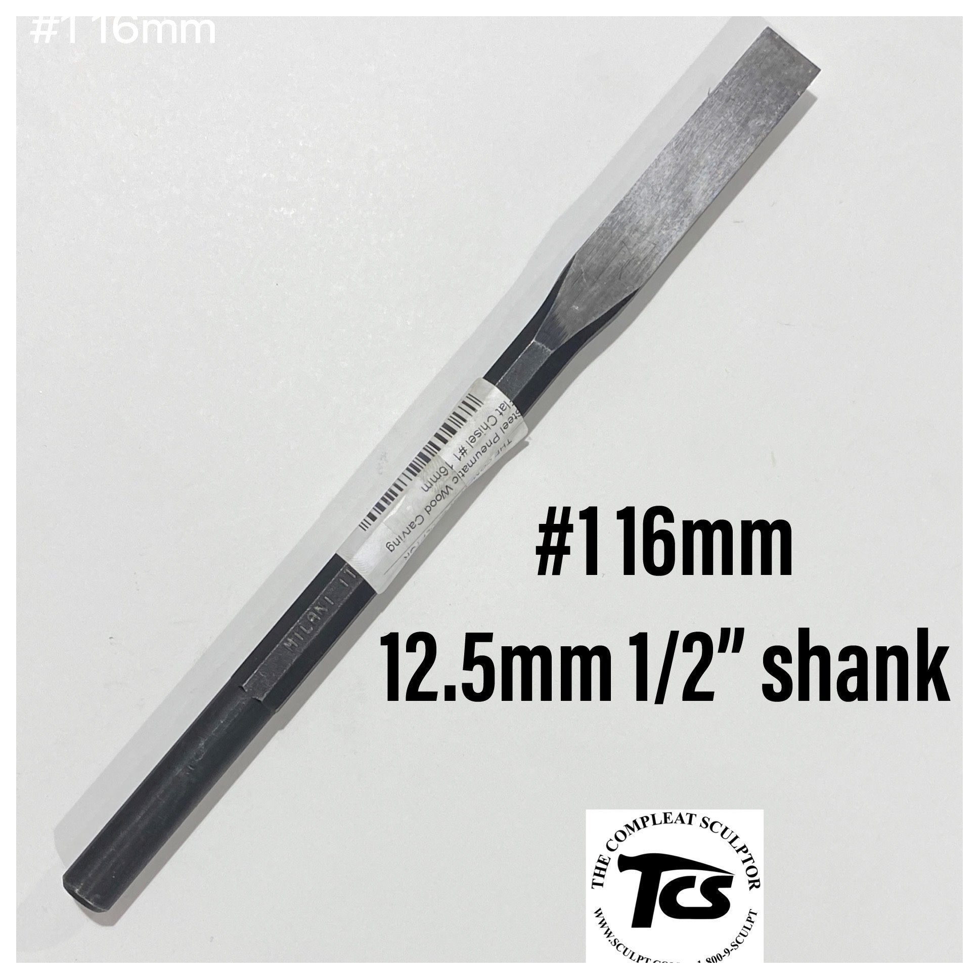 Steel Pneumatic Wood Carving Flat Chisels #1 – The Compleat Sculptor, Inc