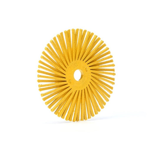 Disco de cerdas radiales 3M de 3'', amarillo, grano 80 (paquete de 5)