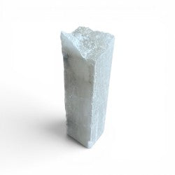 Mario's Italian White Translucent Alabaster Cut Block 2lb 1.5x2x7