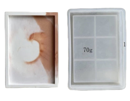 Molde de silicona rectangular para bandeja