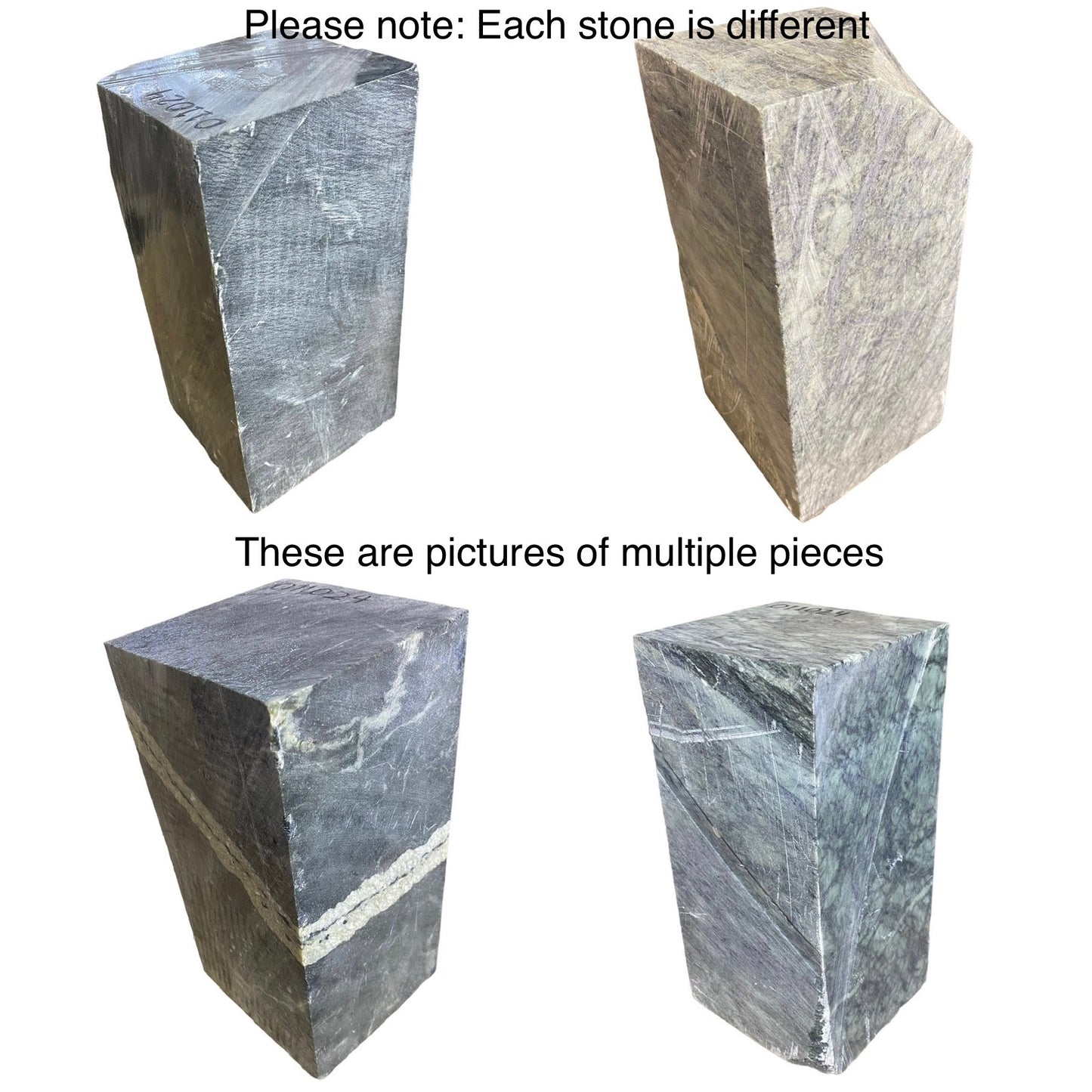 Indian Gray/Green Soapstone Blocks