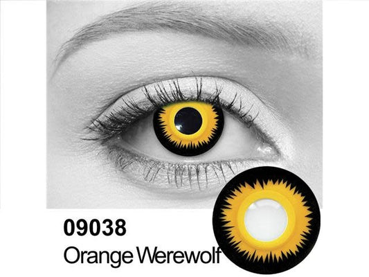 Orange Werewolf Contact Lenses