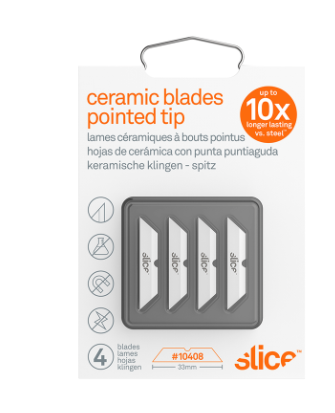 Box Cutter Blades (Pointed Tip) 4 Pack