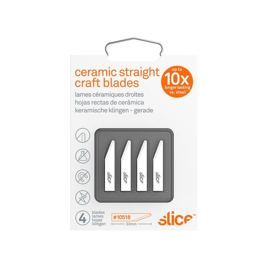 Craft Blades (Straight Edge, Rounded Tip) 4 Pack