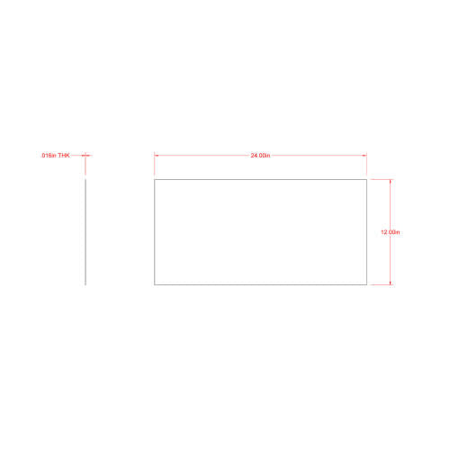 Lembaran Loyang 12" x 24" x 0.0179"