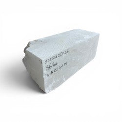 Mario's Italian White Translucent Alabaster Cut Block 36lb 5.5x5.5x14