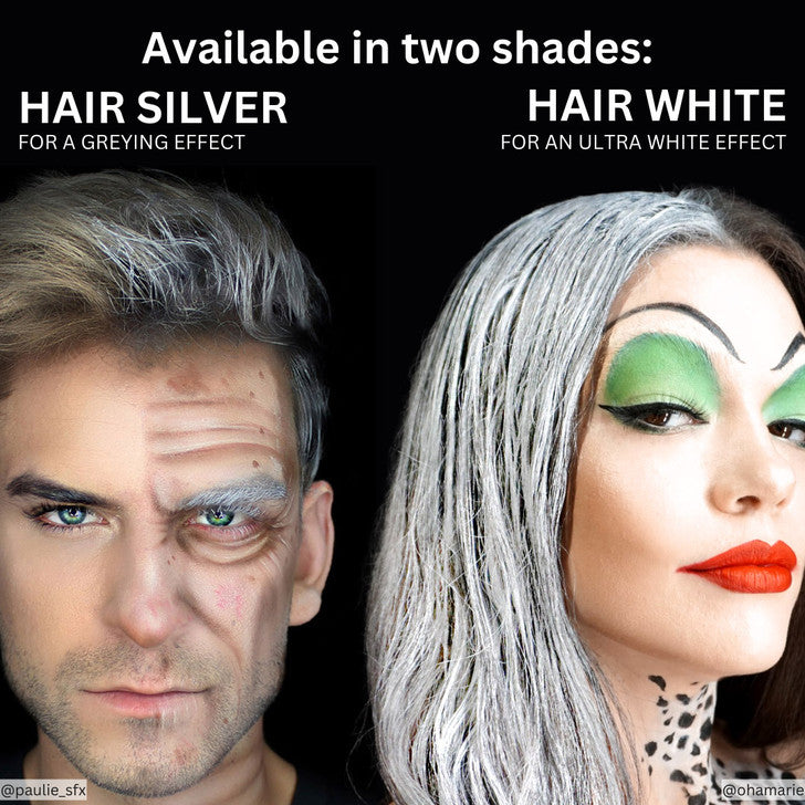Hair White & Hair Silver