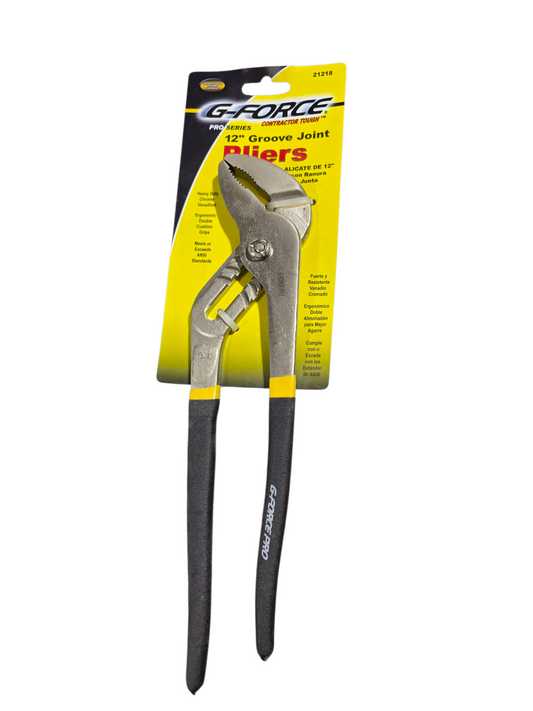 12" Grooved Joint Pliers Ergo Grip Handle