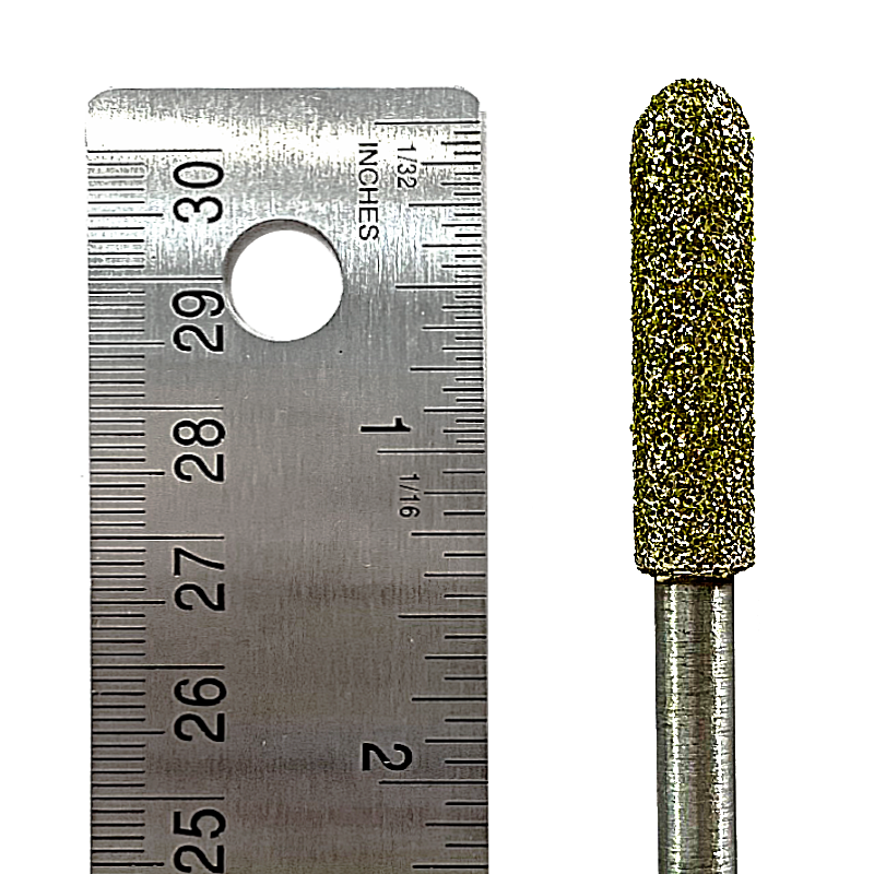 Diamond Burr #05 Pencil 10mm 1/4" Shaft #5