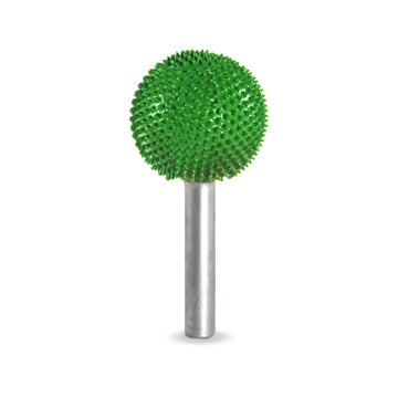 Sfera 1" Green Coarse Grit Burr 1/4" Shank 