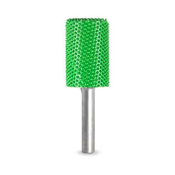 Silinder 3/4" Green Coarse Grit Burr 1/4" Shank