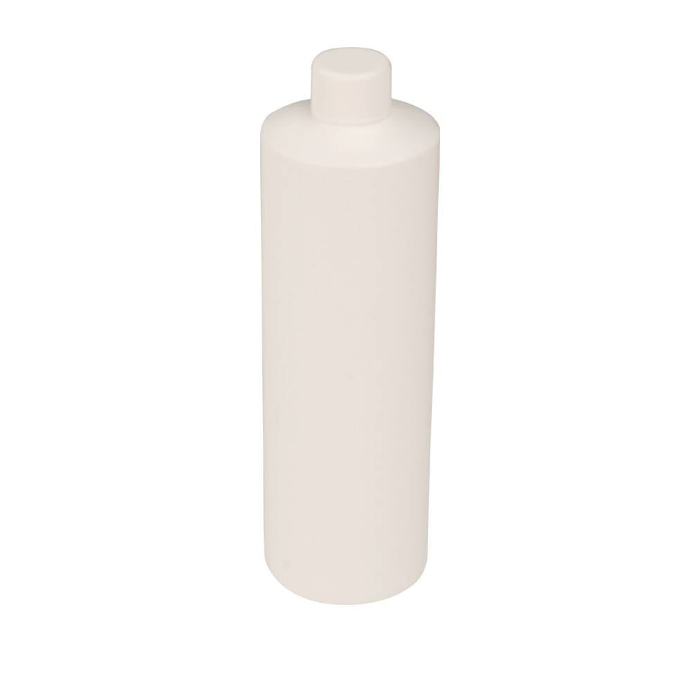 16oz White Plastic HDPE Bottle With Cap