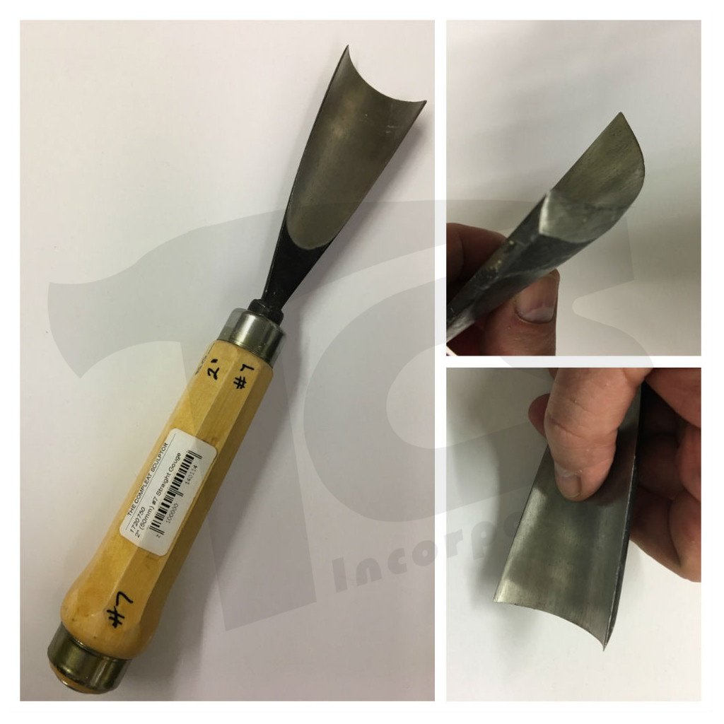 #7 Straight Wood Gouges – The Compleat Sculptor, Inc