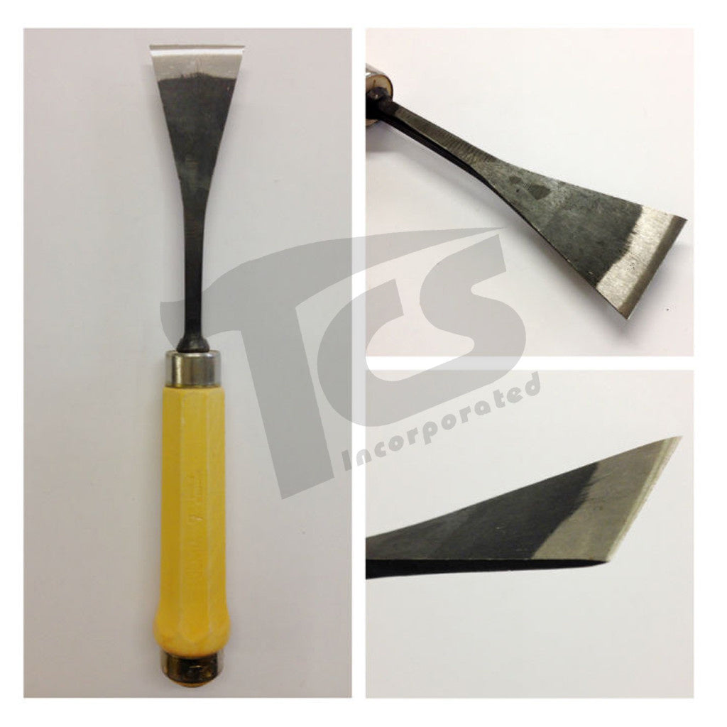 Angled Fishtail Chisel #1/#50 Fish Tail Wood Chisels – The Compleat Sculptor, Inc