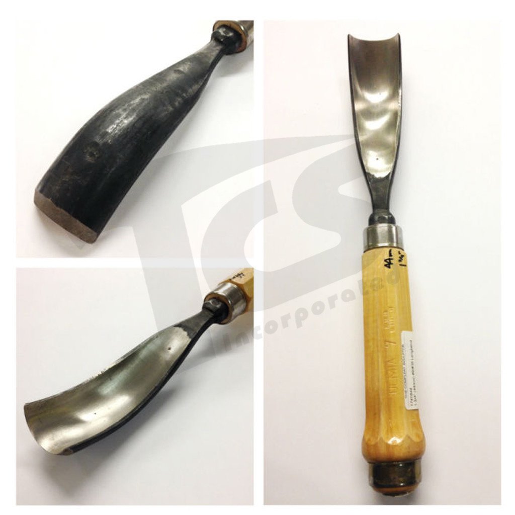 #9/#18 Longbend Wood Gouges – The Compleat Sculptor, Inc