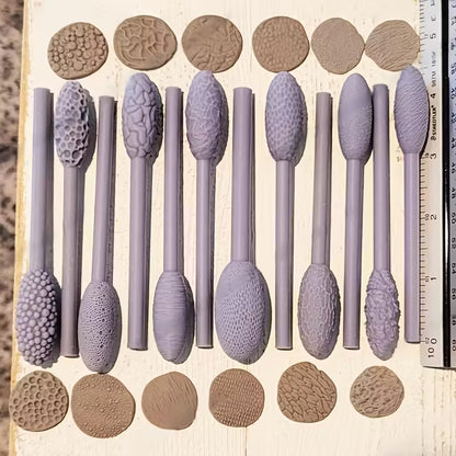 Medium Skin & Creature Texture Stick Tool Set of 9