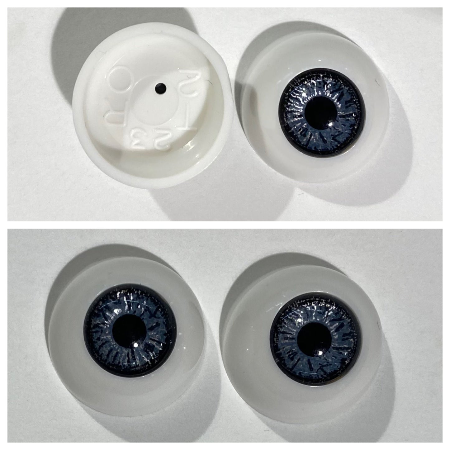 Acrylic Eyes 20mm Grey (Pair)