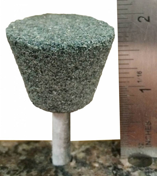 #31 Silicon Carbide Mounted Stone #31 Inverted Cone 1-3/8x1 (1/4'' Shank)
