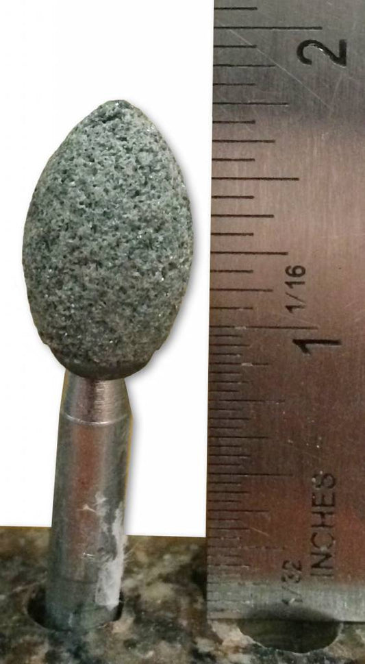 Silicon Carbide Mounted Stone #42 1/2x7/8 (1/4'' Shank)