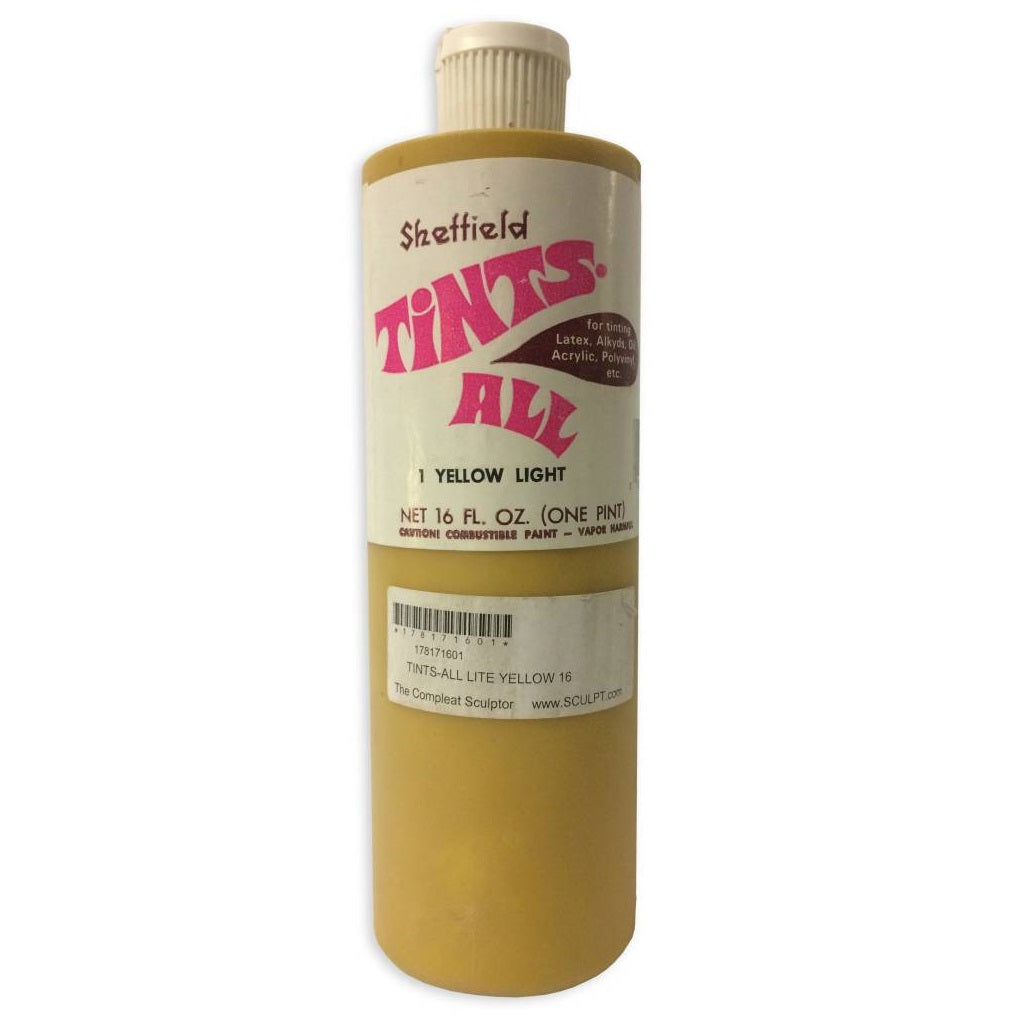 Tints-All Lite Yellow #1 (16oz) - The Compleat Sculptor – The Compleat ...