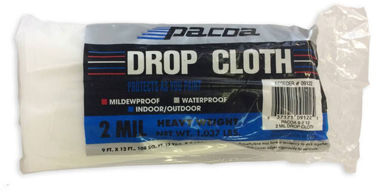 Plastic Drop Cloth 2Mil 9'x12'