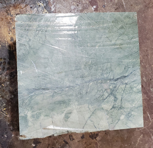 Bloque de jade de nefrita verde de 215 lb de 12"x12"x12" #J024