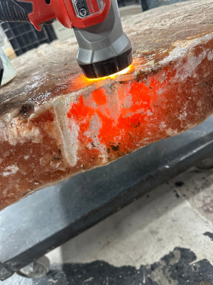 Translucent Red Orange Alabaster Per Pound