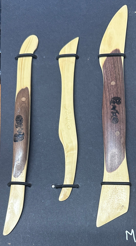 OOAK Handmade Boxwood Tools Set of 3 #M