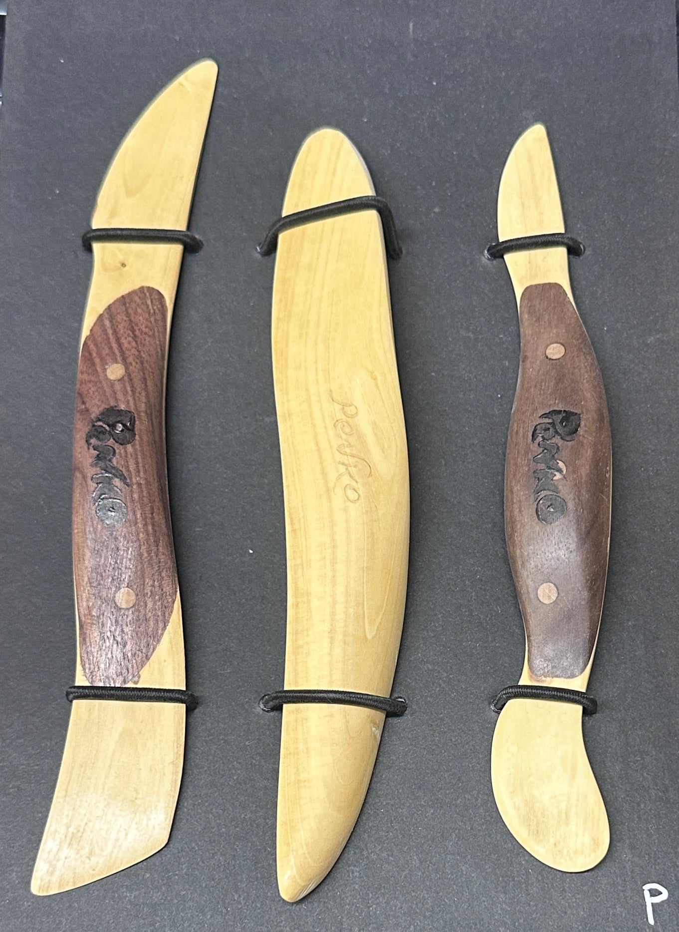 OOAK Handmade Boxwood Tools Set of 3 #P