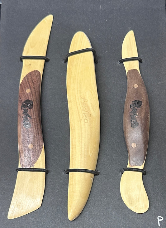 OOAK Handmade Boxwood Tools Set of 3 #P