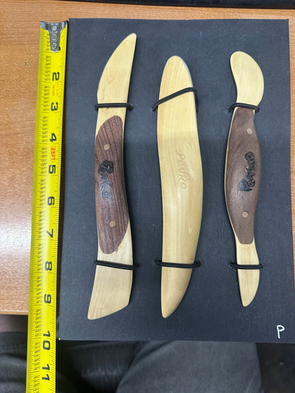 OOAK Handmade Boxwood Tools Set of 3 #P