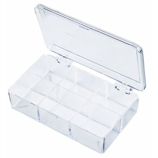 Mini 6 Compartment Clear Plastic Box