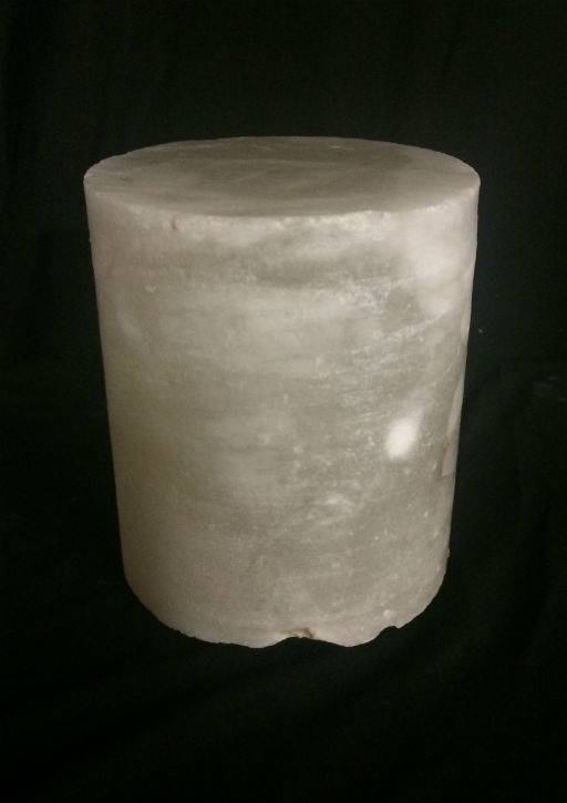 4-3/8"d x 4-1/2"h White Alabaster Cylinder #221004