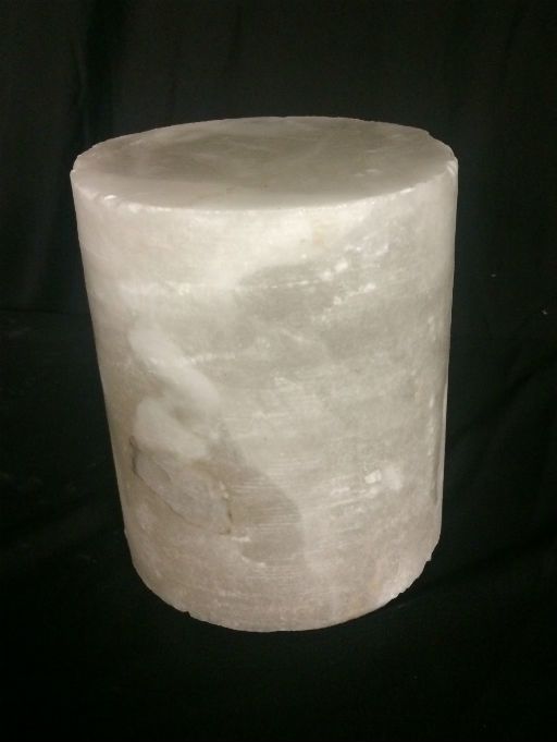 4-3/4"d x 5"h White Alabaster Cylinder #221006