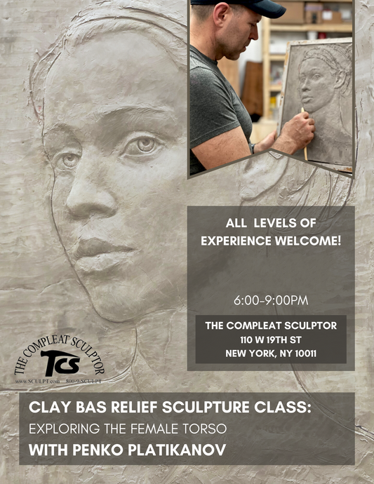 240909  Bas Relief Sculpture: Exploring the Female Torso in Clay Class