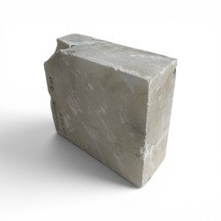 Mario's Italian White Translucent Alabaster Cut Block 18lb 3x8x9